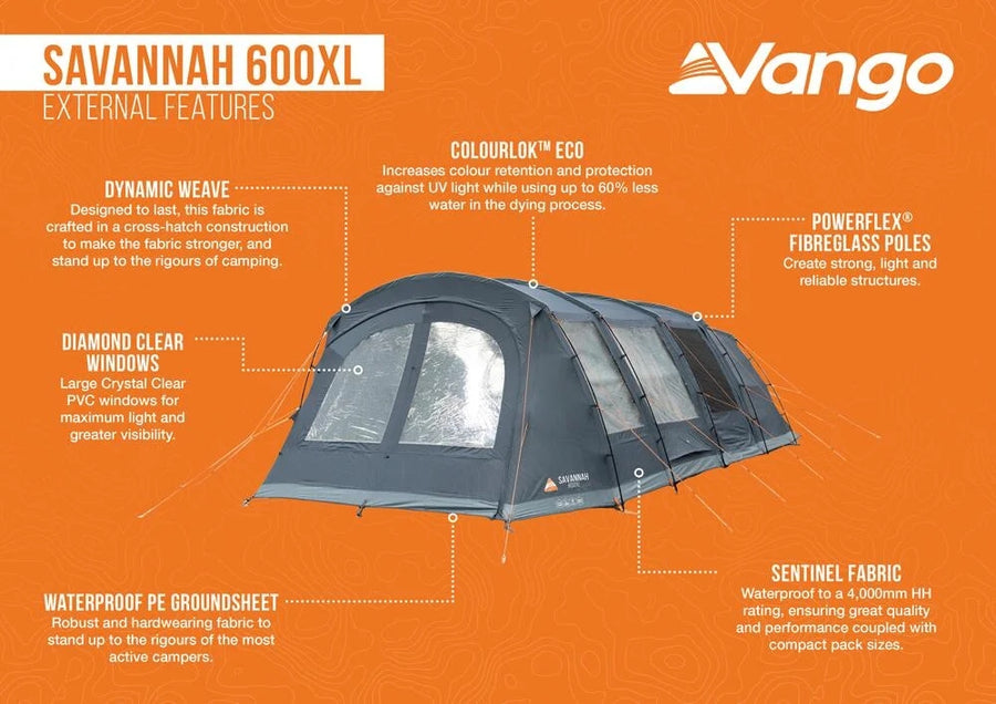 Savannah 600XL Poled Tent [PRE-ORDER]