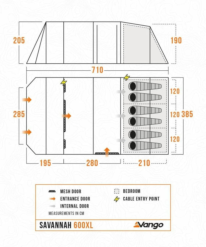 Savannah 600XL Poled Tent Package [PRE-ORDER]
