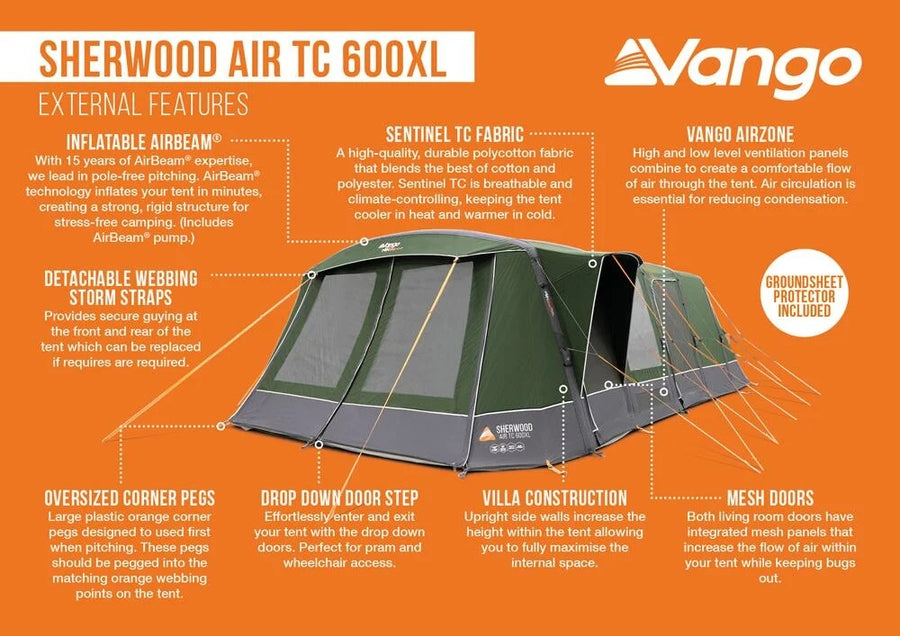 Sherwood 600XL Air Tent Package [PRE-ORDER]
