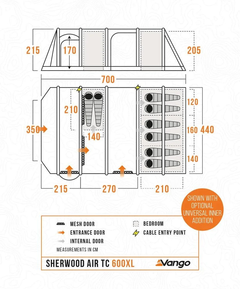 Sherwood 600XL Air Tent Package [PRE-ORDER]